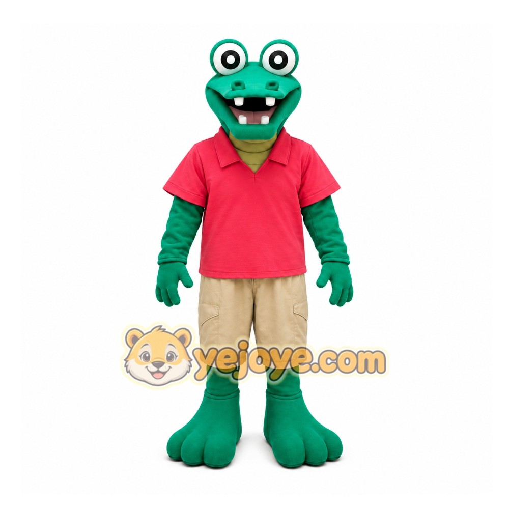 Green Alligator Mascot Costume for Events and Promotions Green Alligator Mascot Costume for Events and Promotions
