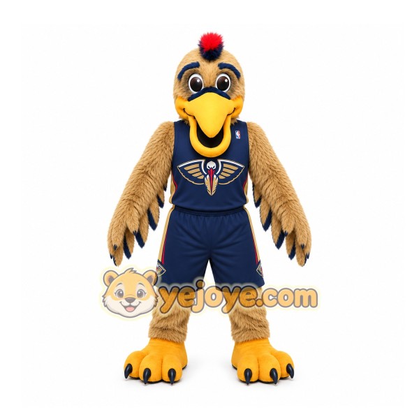 Brown Bird Mascot Costume for Sports Events