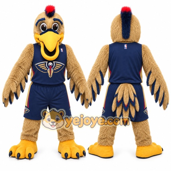 Brown Bird Mascot Costume for Sports Events
