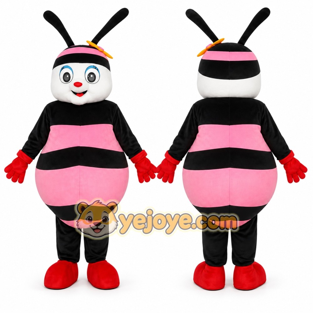 Black Bee Mascot Costume for Children's Events Black Bee Mascot Costume for Children's Events