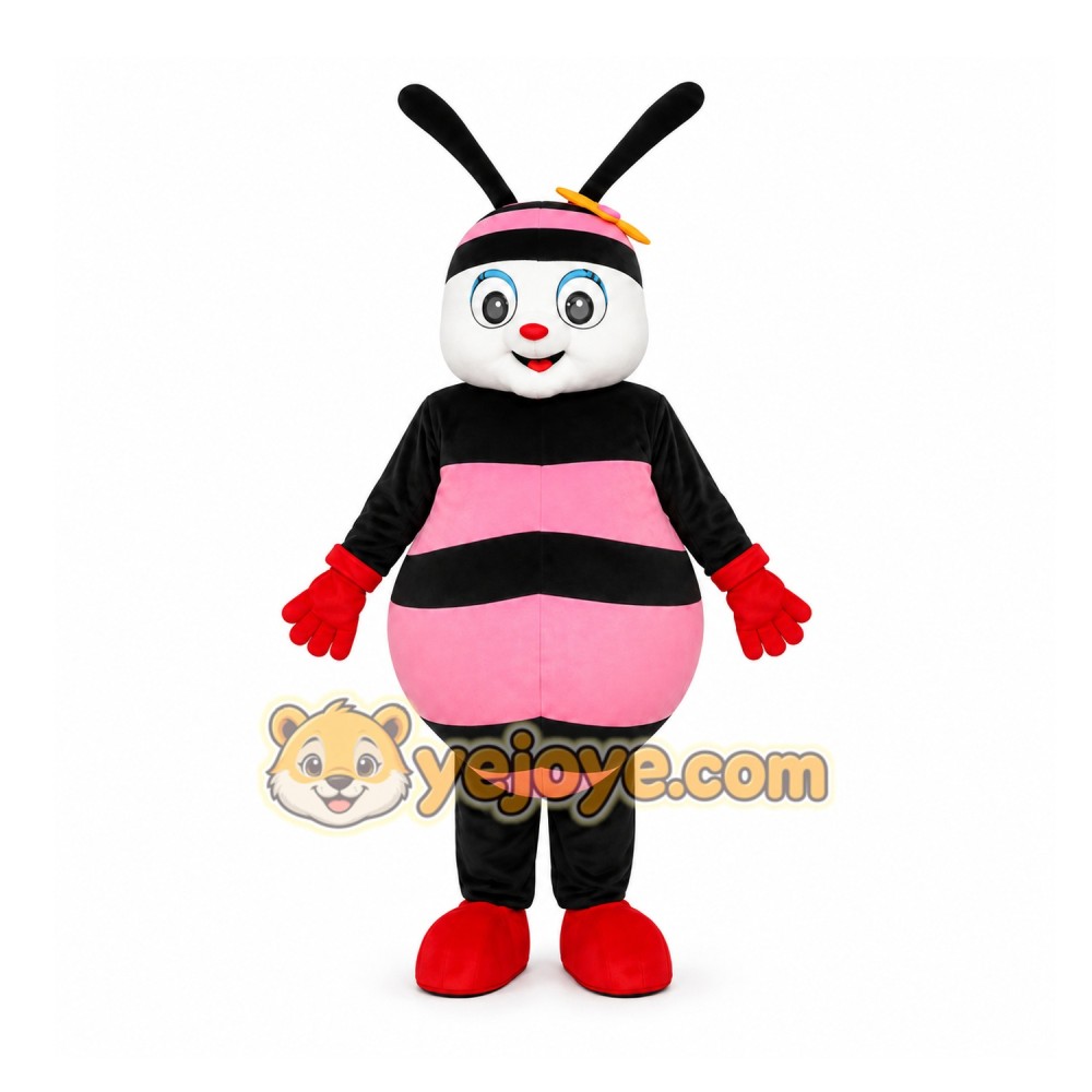 Black Bee Mascot Costume for Children's Events Black Bee Mascot Costume for Children's Events