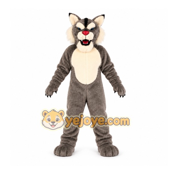 Gray Wolf Mascot Costume for Events and Promotions Gray Wolf Mascot Costume for Events and Promotions