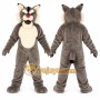 Gray Wolf Mascot Costume for Events and Promotions