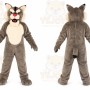 Gray Wolf Mascot Costume for Events and Promotions