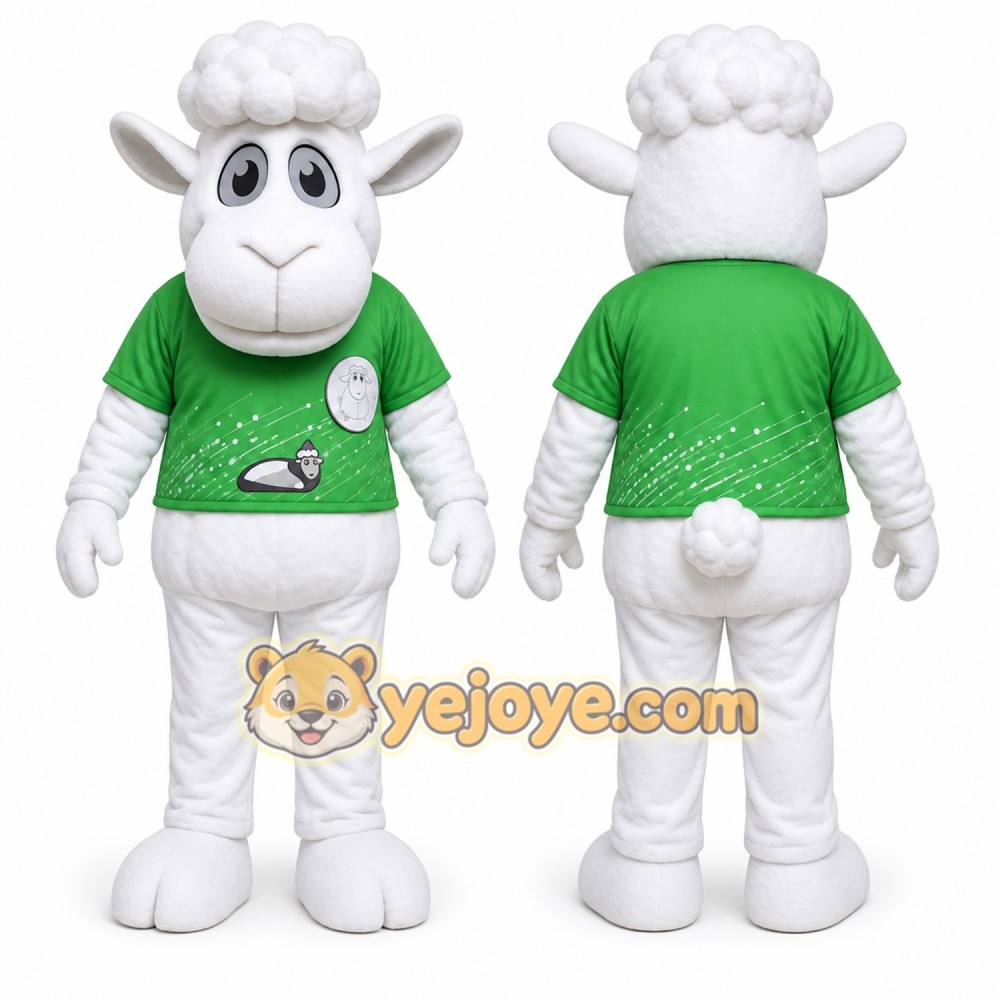 White Sheep Mascot Costume for Events and Promotions