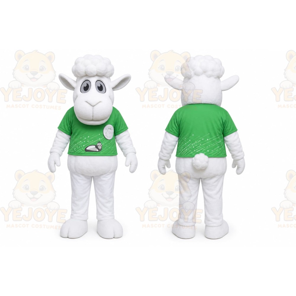 White Sheep Mascot Costume for Events and Promotions