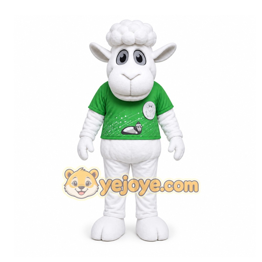 White Sheep Mascot Costume for Events and Promotions