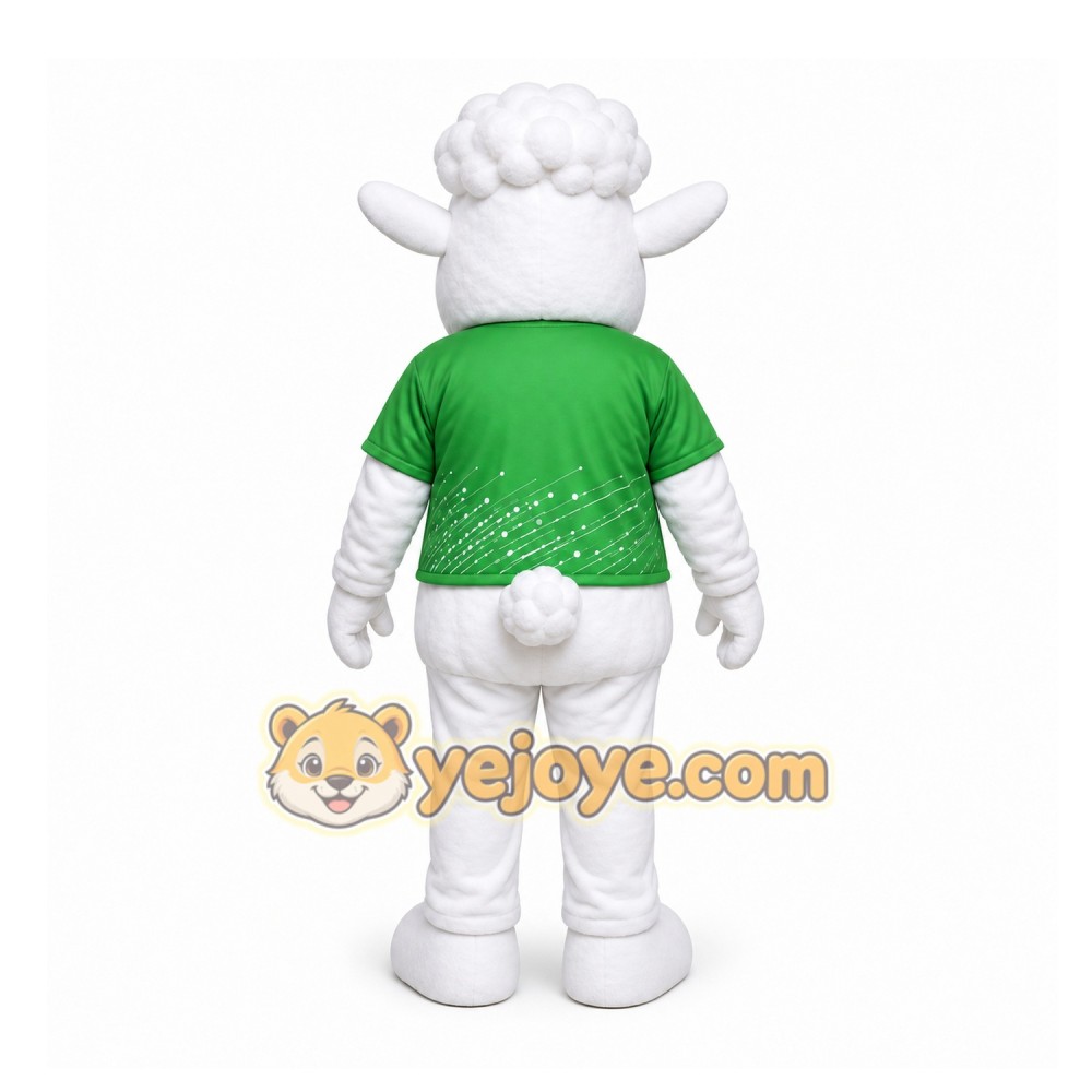 White Sheep Mascot Costume for Events and Promotions