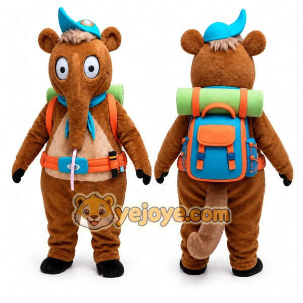 Brown Anteater Mascot Costume for Events and Promotions