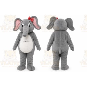 Gray Elephant Mascot Costume for Children's Events