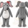 Gray Elephant Mascot Costume for Children's Events