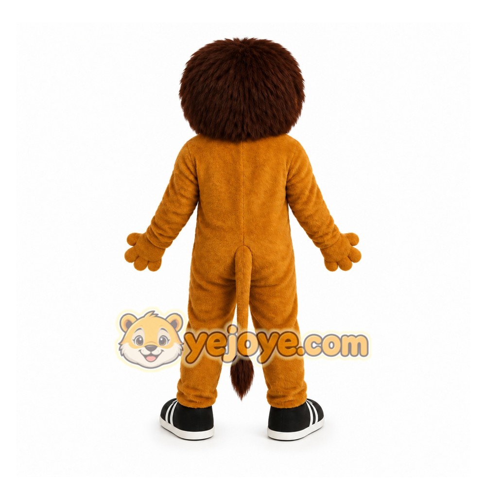 Brown Lion Mascot Costume for Children's Events Brown Lion Mascot Costume for Children's Events