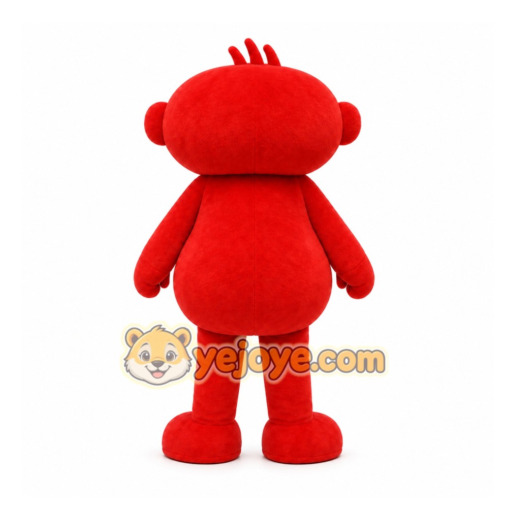 Red Abstract Creature Mascot Costume for Children's Events Red Abstract Creature Mascot Costume for Children's Events