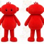Red Abstract Creature Mascot Costume for Children's Events