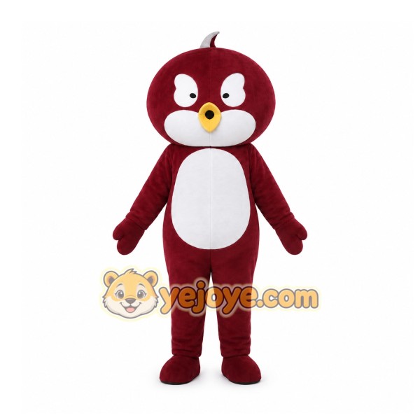 Maroon Bird Mascot Costume for Events and Promotions