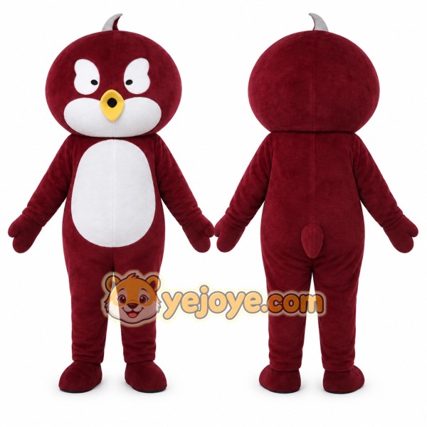 Maroon Bird Mascot Costume for Events and Promotions