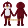 Maroon Bird Mascot Costume for Events and Promotions