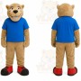 Tan Cougar Mascot Costume for School Events