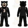 Black Bear Mascot Costume for Sports Events