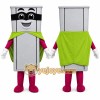 Gray Trash Can Mascot Costume for Corporate Events