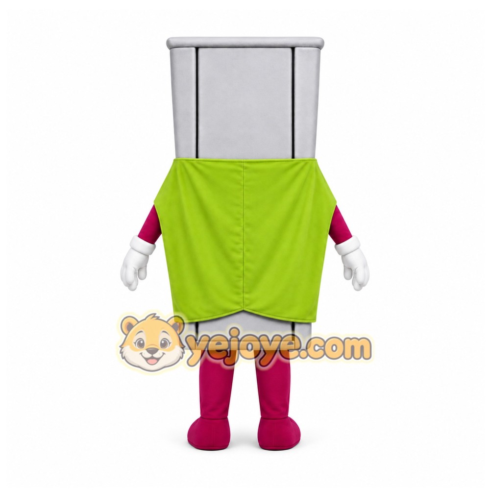 Gray Trash Can Mascot Costume for Corporate Events