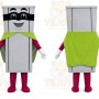 Gray Trash Can Mascot Costume for Corporate Events