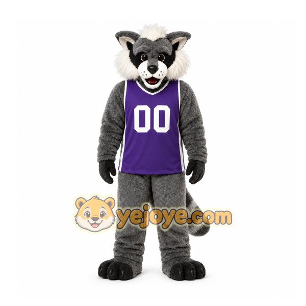 Gray Raccoon Mascot Costume for Sports Events Gray Raccoon Mascot Costume for Sports Events