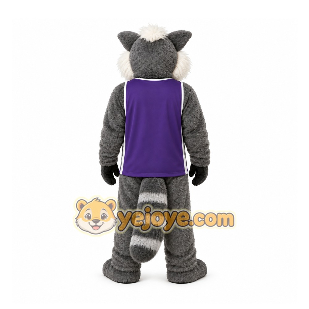 Gray Raccoon Mascot Costume for Sports Events Gray Raccoon Mascot Costume for Sports Events