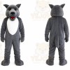 Gray Wolf Mascot Costume for Events and Promotions
