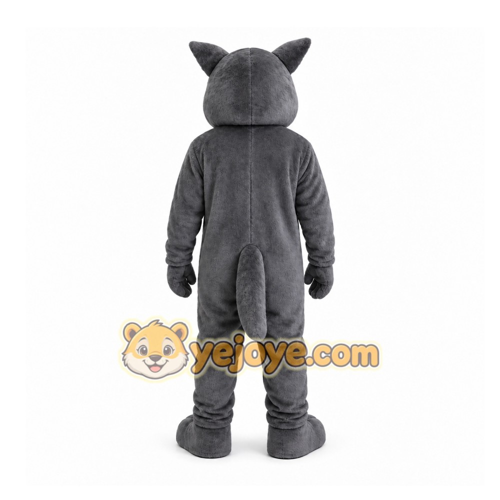Gray Wolf Mascot Costume for Events and Promotions
