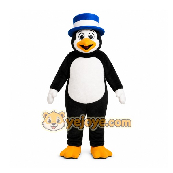 Black Penguin Mascot Costume for Children's Events