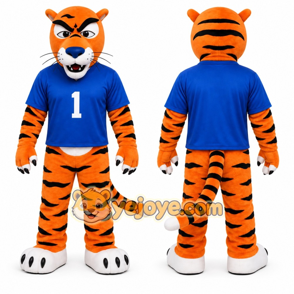 Orange Tiger Mascot Costume for Sports Events Orange Tiger Mascot Costume for Sports Events