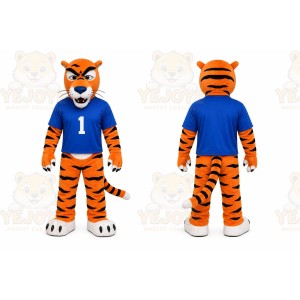 Orange Tiger Mascot Costume for Sports Events