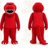 Red Dinosaur Mascot Costume for Children's Events