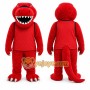 Red Dinosaur Mascot Costume for Children's Events