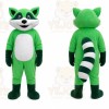 Green Raccoon Mascot Costume for Events and Promotions