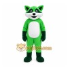 Green Raccoon Mascot Costume for Events and Promotions Green Raccoon Mascot Costume for Events and Promotions