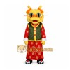 Yellow Dragon Mascot Costume for Holiday Events