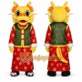 Yellow Dragon Mascot Costume for Holiday Events