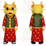 Yellow Dragon Mascot Costume for Holiday Events