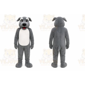 Gray Dog Mascot Costume for Events and Promotions