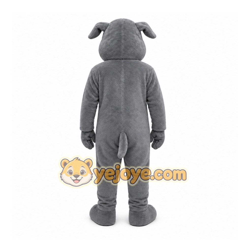 Gray Dog Mascot Costume for Events and Promotions