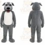 Gray Dog Mascot Costume for Events and Promotions