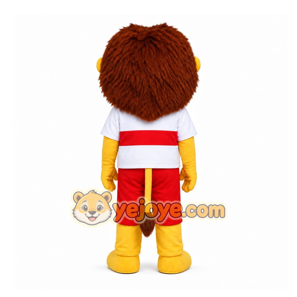 Yellow Lion Mascot Costume for Events and Promotions