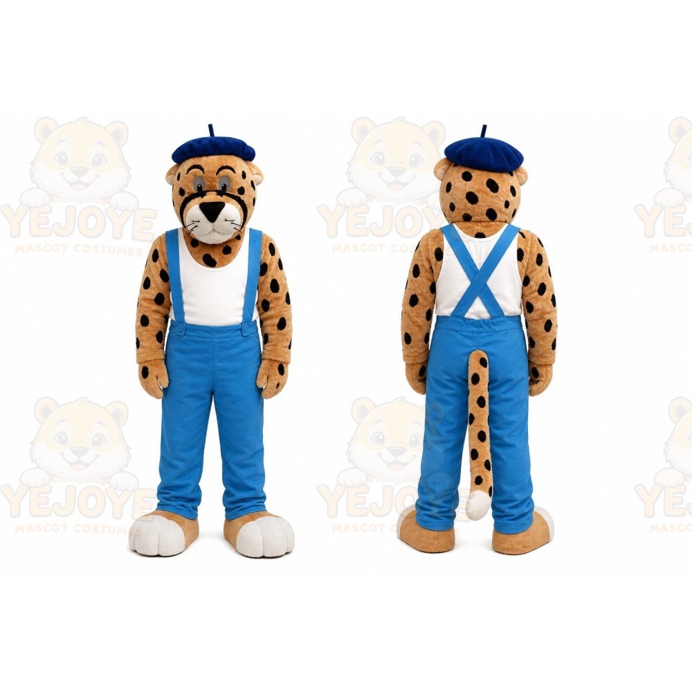 Tan Cheetah Mascot Costume for Events and Promotions