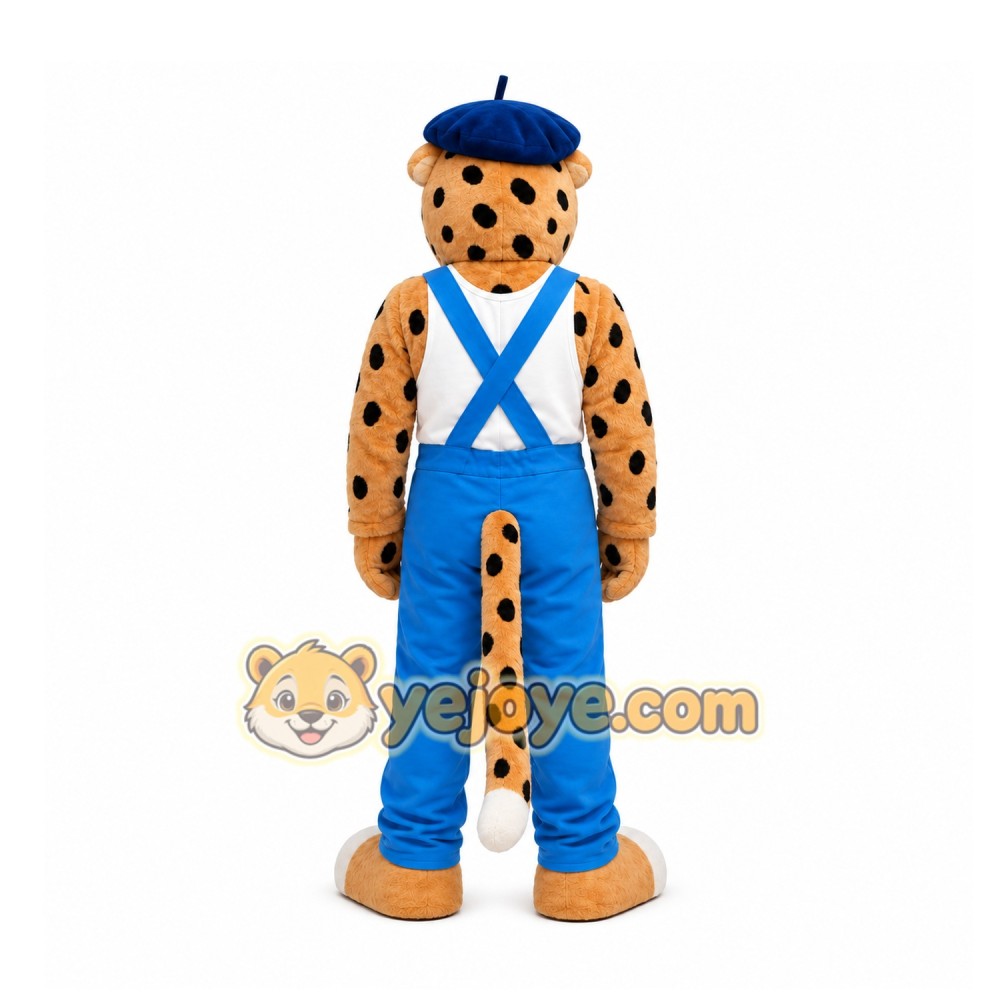 Tan Cheetah Mascot Costume for Events and Promotions Tan Cheetah Mascot Costume for Events and Promotions