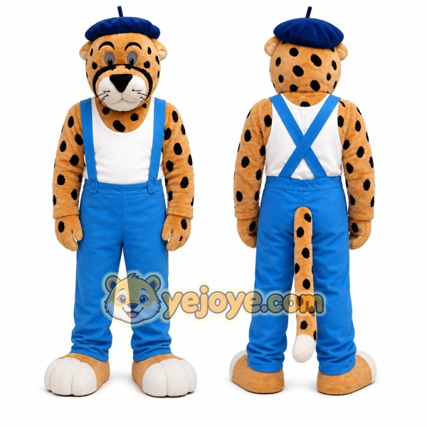 Tan Cheetah Mascot Costume for Events and Promotions