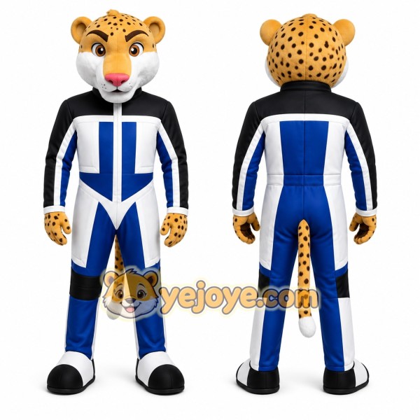 Yellow Cheetah Mascot Costume for Events and Promotions