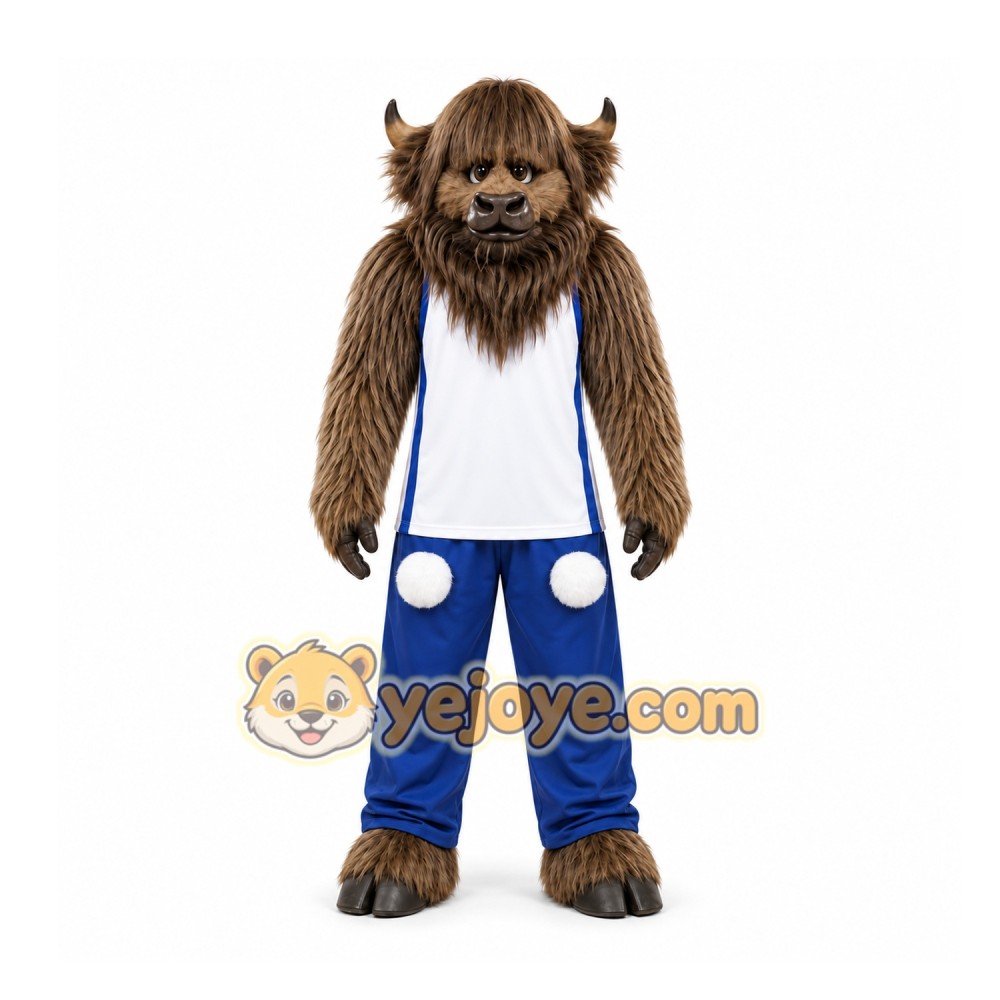 Brown Buffalo Mascot Costume for Events and Promotions