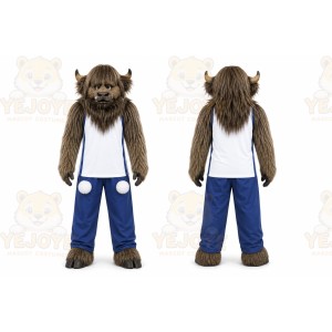 Brown Buffalo Mascot Costume for Events and Promotions